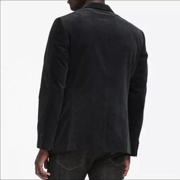Banana Republic Corduroy Tailored Fit Blazer / Smoking Jacket - Picture 2 of 16